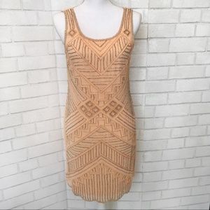 Romeo & Juliet Couture Beaded Gatsby Shift Dress